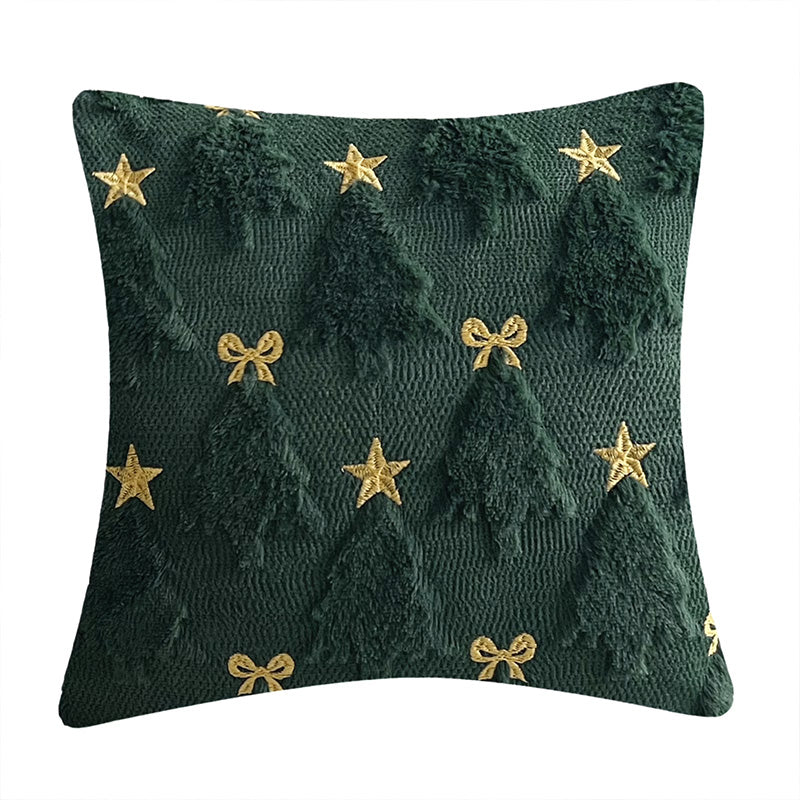 Cheapark Soft Christmas Pillow Cover Throw For Couch Cushion - Festive Sofa Chair Decor Living Room Holiday Season Ambiance
